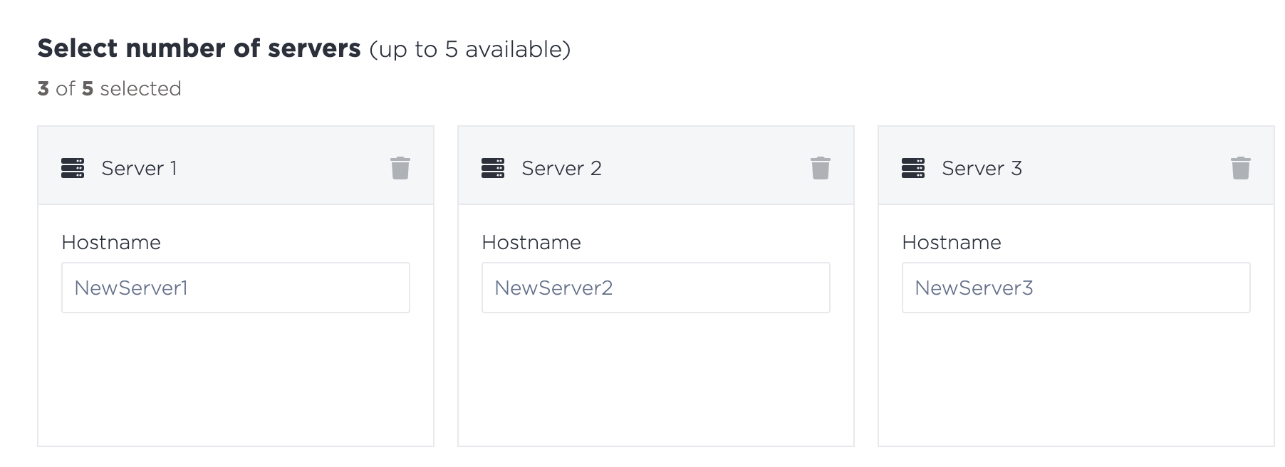 Metal Number of Servers